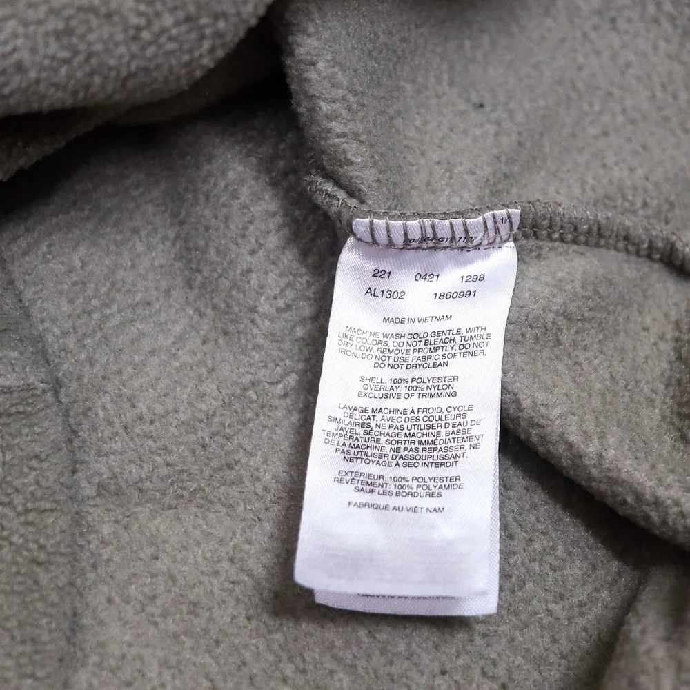 Columbia Benton Springs Snap Fleece Pullover Womens XS‎ Grey Green AL1302
